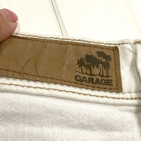 Garage Cream Denim Mini Skirt - Picture 5 of 5